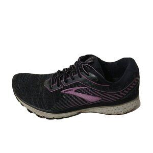 Brooks Ghost 12 Sneakers Running Shoes Women Size 8.5 Black Purple FLAW